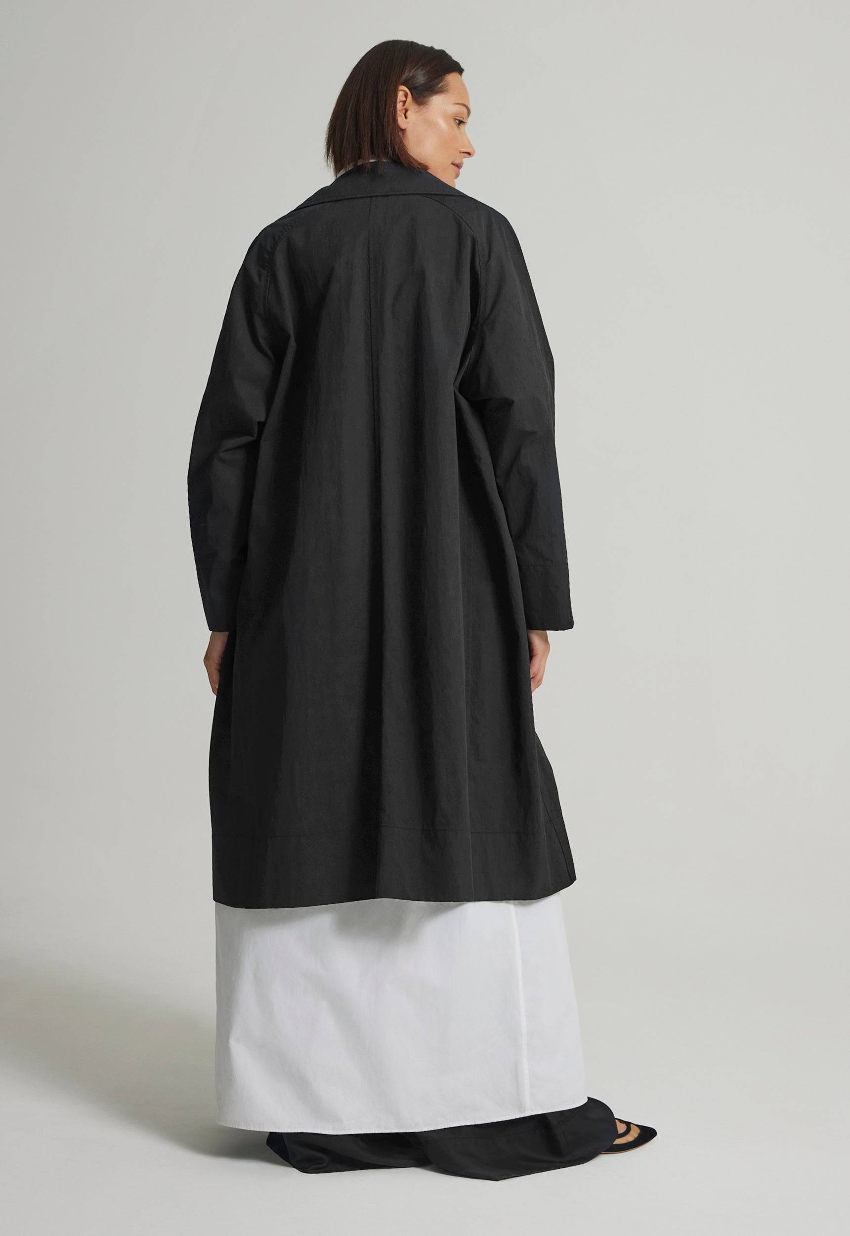 Jac+Jack ORWELL TRENCH COAT in Black